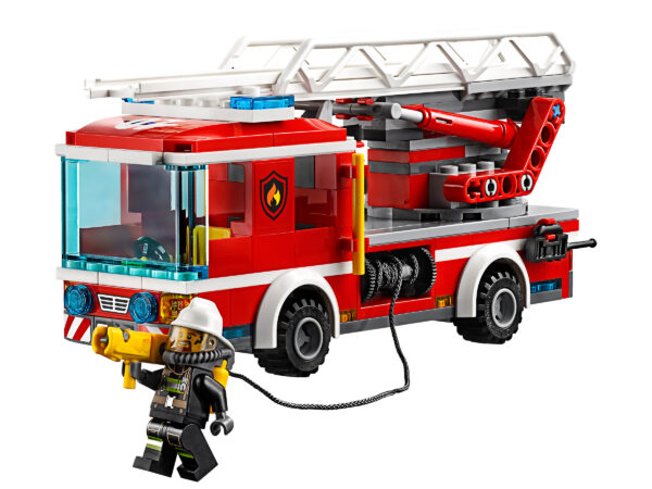 Lego City 60107 | Feuerwehrfahrzeug mit fahrbarer Leiter | 3